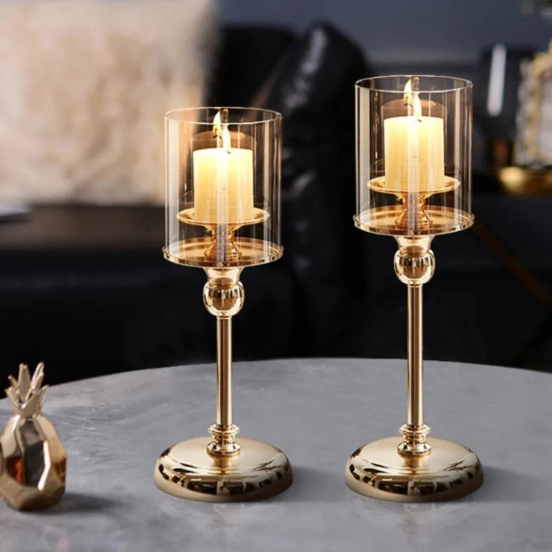 GoldenFlicker - Scandinavische kandelaar voor luxe huiselijke sfeer