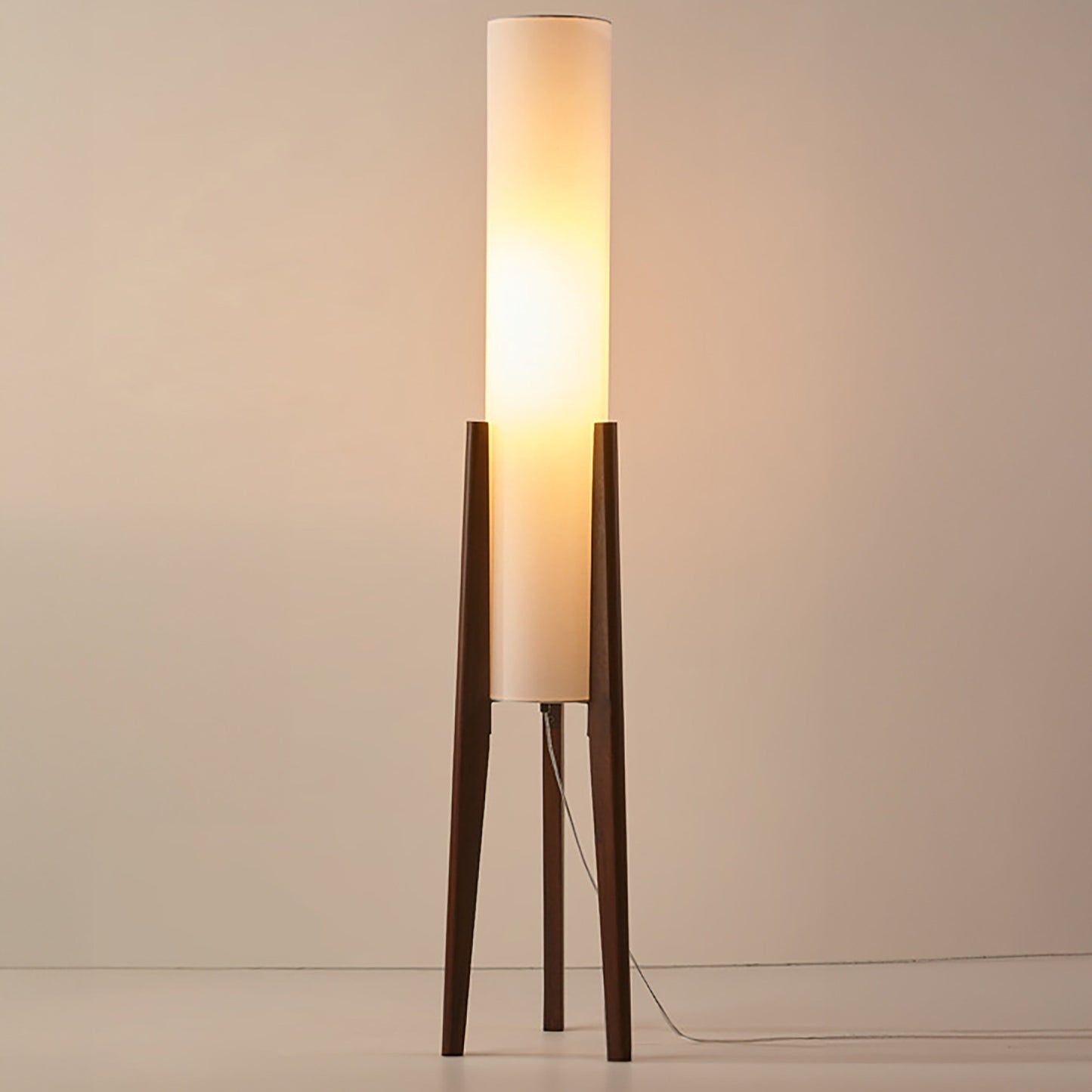 LumiWood - Walnoot houten vloerlamp met LED E27