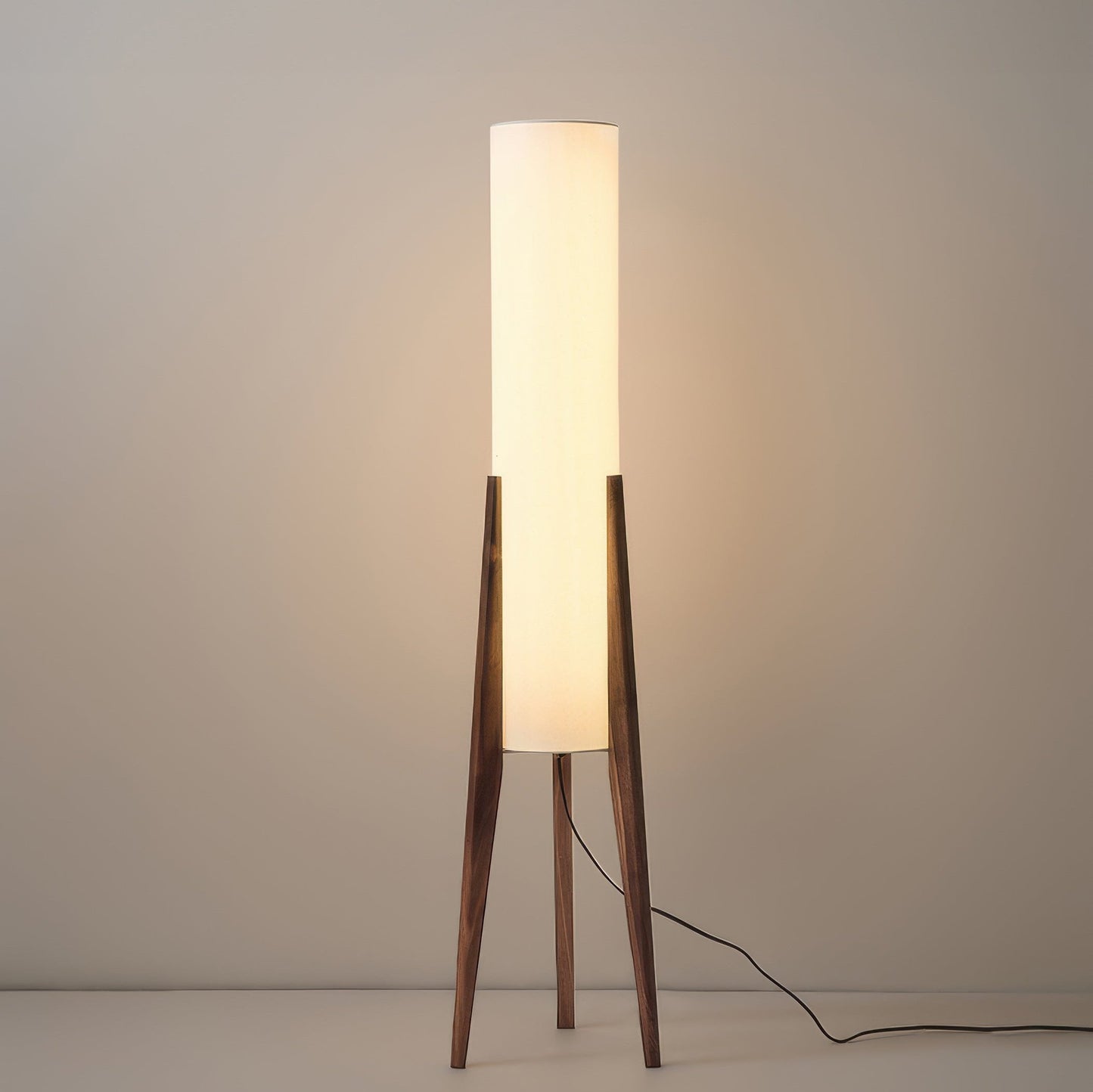 LumiWood - Walnoot houten vloerlamp met LED E27