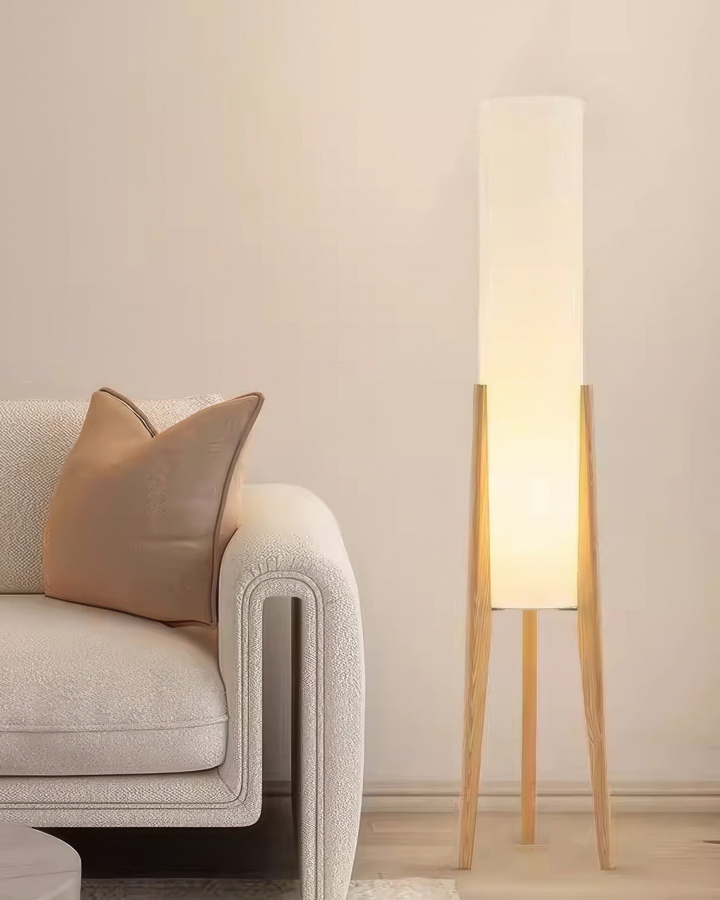 LumiWood - Walnoot houten vloerlamp met LED E27