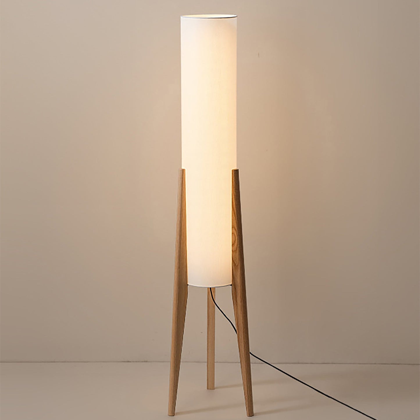 LumiWood - Walnoot houten vloerlamp met LED E27