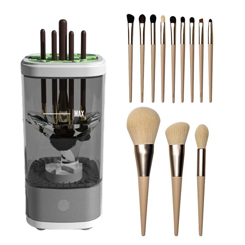 PureBrush - Automatische Make-up Kwastenreiniger met Design