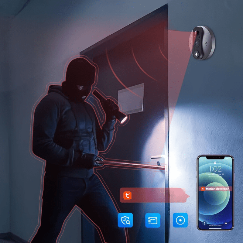 WatchGuard - Draadloze video deurspion met notificaties