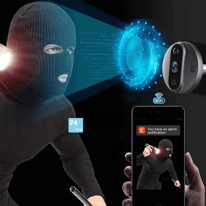 WatchGuard - Draadloze video deurspion met notificaties