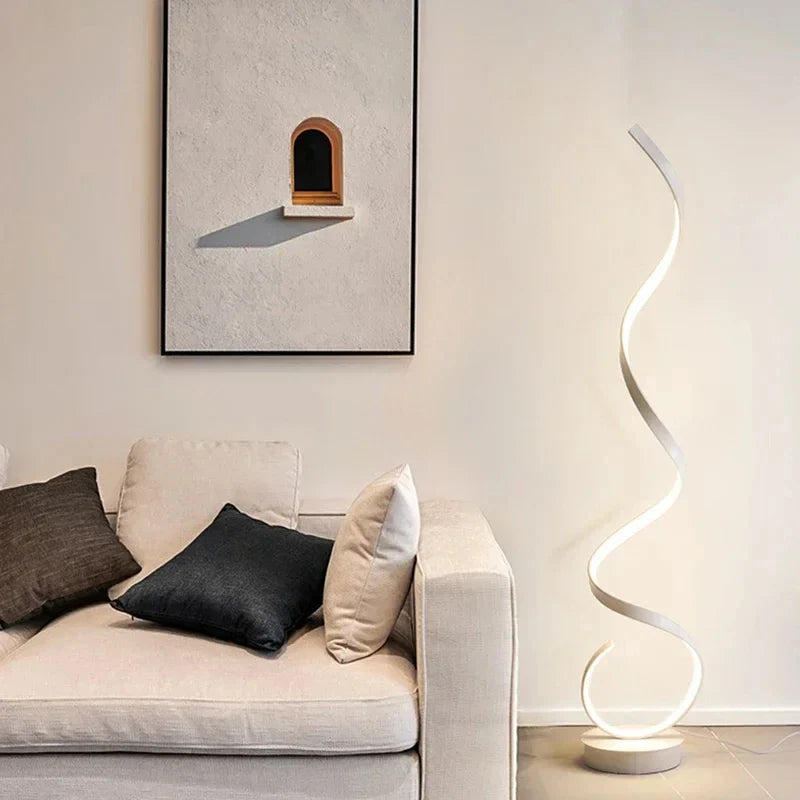 LuxSpira - Moderne LED-spiraal vloerlamp met uniek design