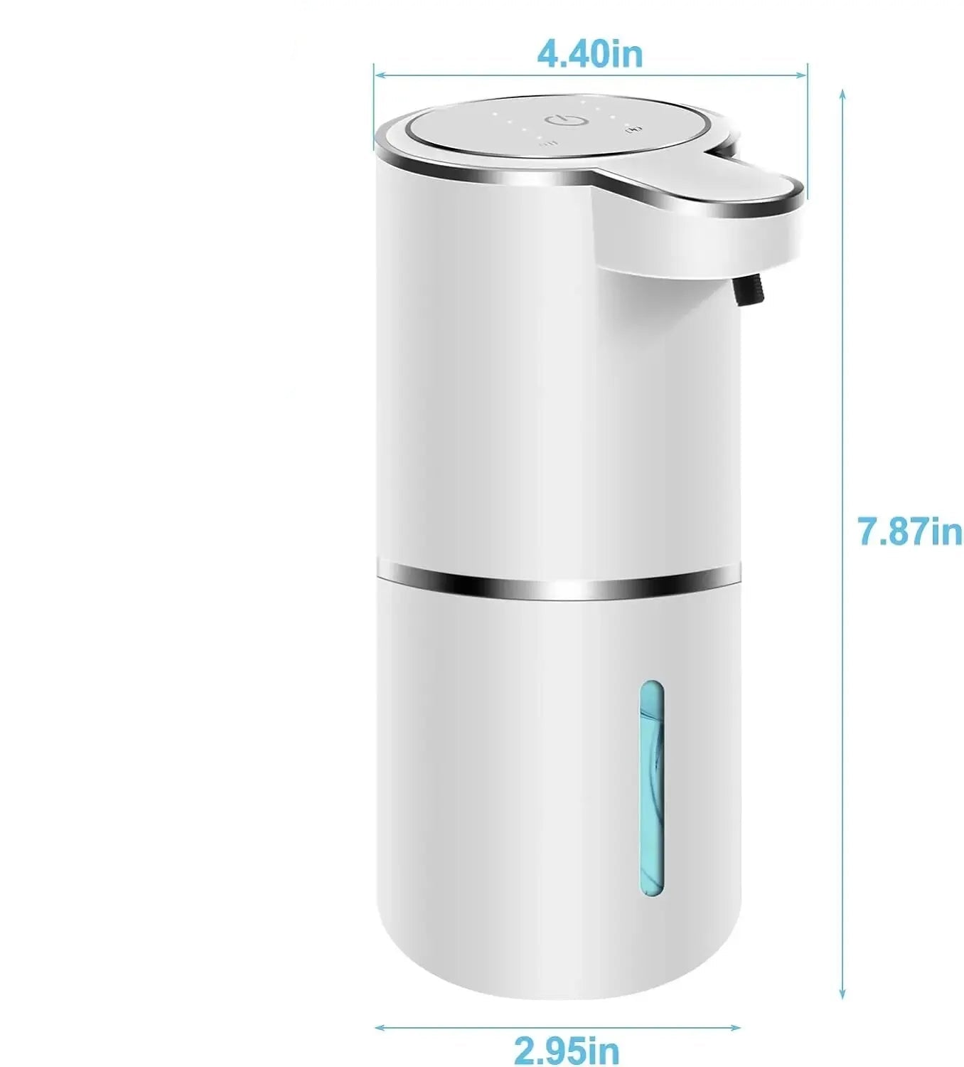 LumaFoam - Automatische Zeepdispenser met Touchloze Schuimfunctie 380ml USB Oplaadbare Elektrische Schuimdispenser met Vier Verstelbare Niveaus