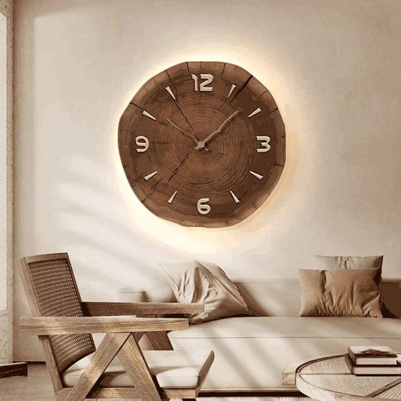 TimberTime - Natuurlijke houten wandklok met minimalistisch ontwerp