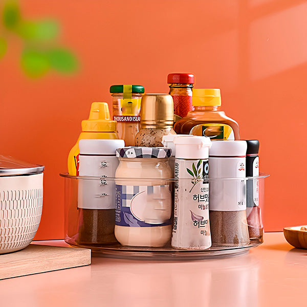 SpinTidy - Draaibare keukenorganizer met transparant ontwerp