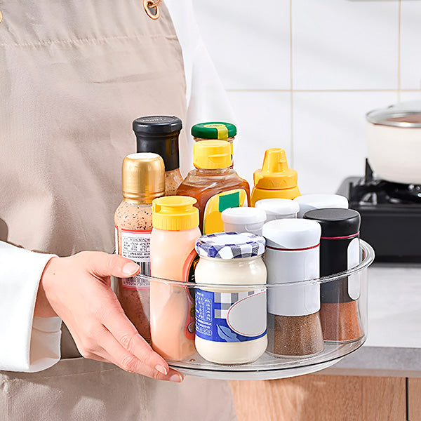 SpinTidy - Draaibare keukenorganizer met transparant ontwerp