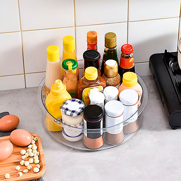 SpinTidy - Draaibare keukenorganizer met transparant ontwerp