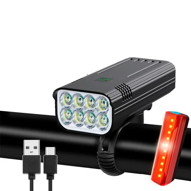 RideRay - Ultraheldere USB oplaadbare LED fietslamp