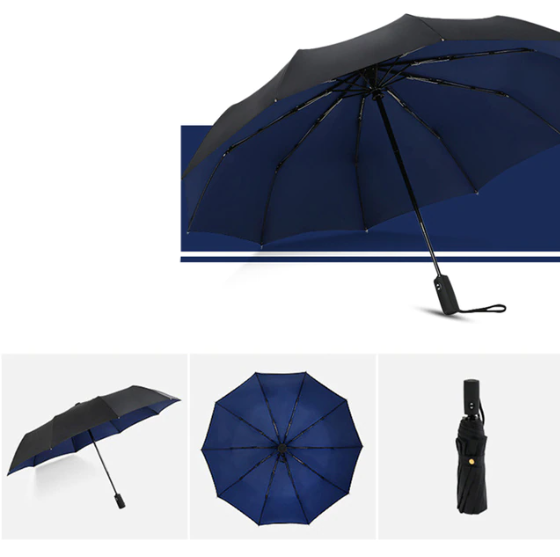 RainFort - Winddichte paraplu met duurzaam, compact ontwerp