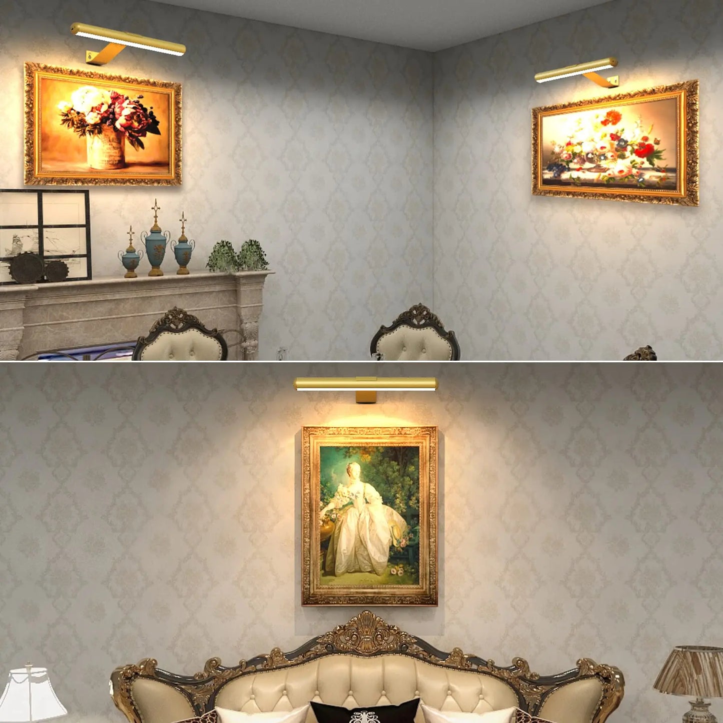 RadianceLux - Draadloze LED Schilderijlamp™ Oplaadbaar Muurbevestigd