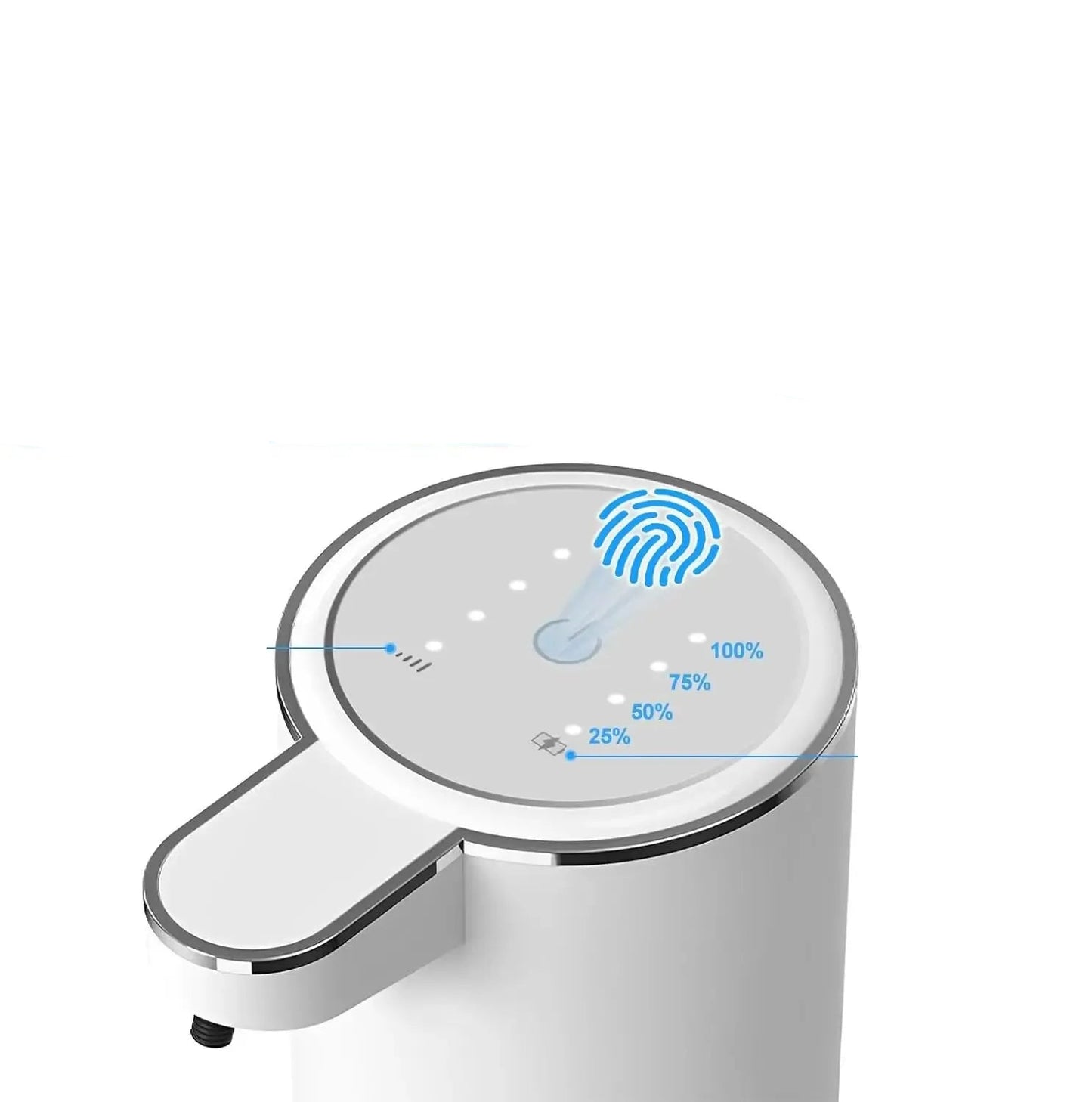 LumaFoam - Automatische Zeepdispenser met Touchloze Schuimfunctie 380ml USB Oplaadbare Elektrische Schuimdispenser met Vier Verstelbare Niveaus
