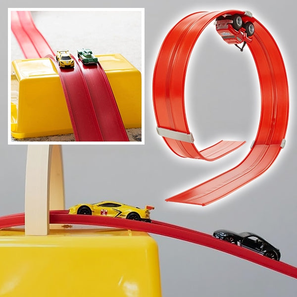 TurboTrack - Lange dubbele racebaan voor kinderen