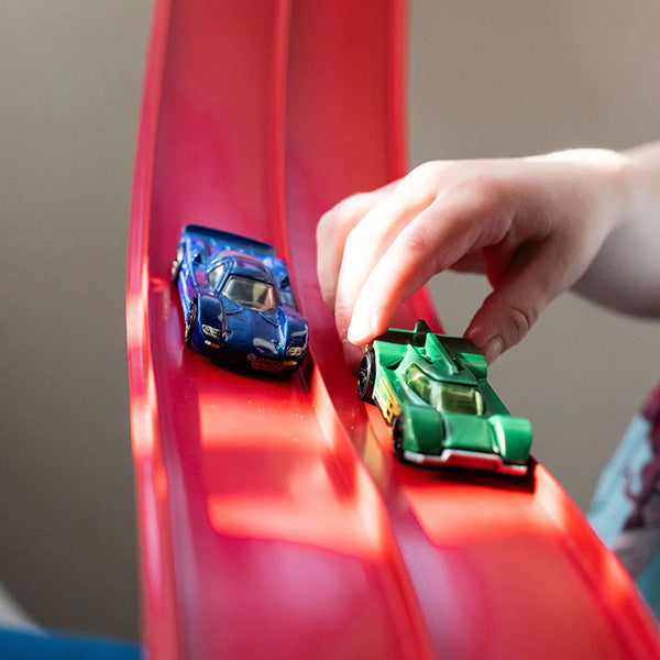 TurboTrack - Lange dubbele racebaan voor kinderen