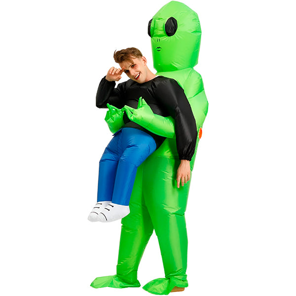 AbductoWear - Grappig opblaasbaar halloween alien kostuum