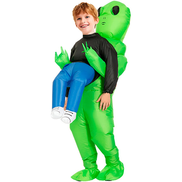 AbductoWear - Grappig opblaasbaar halloween alien kostuum