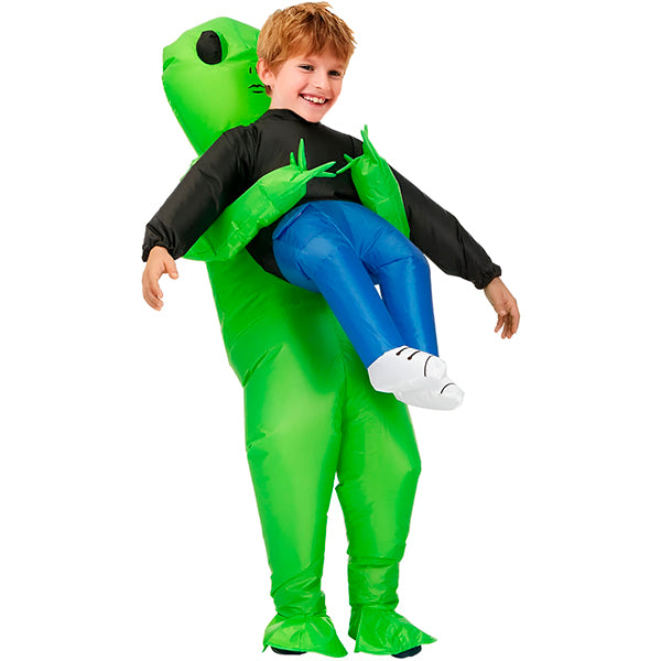 AbductoWear - Grappig opblaasbaar halloween alien kostuum