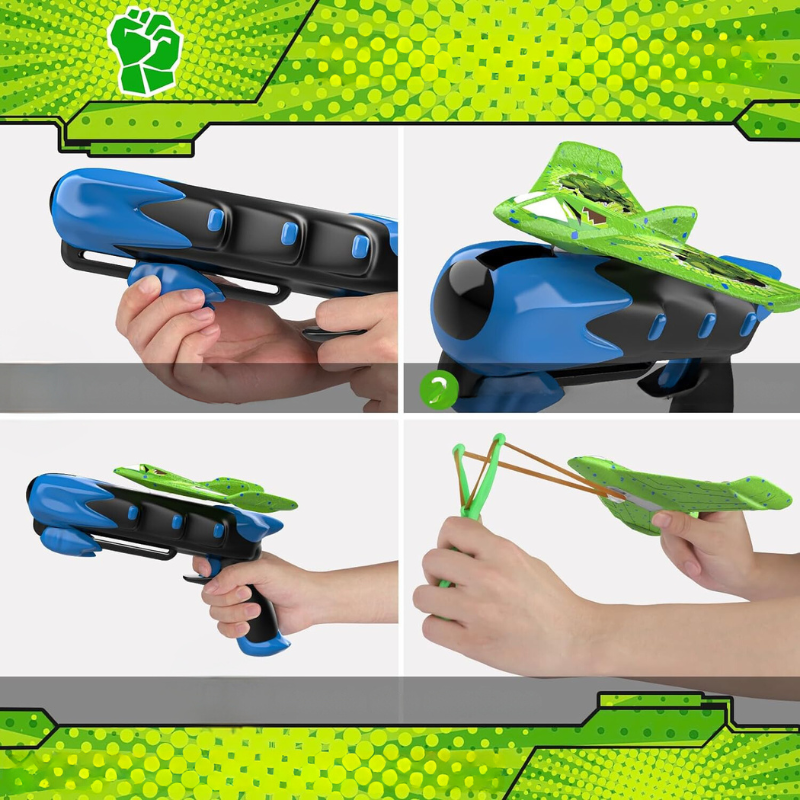 AeroWings | Vliegtuig Lanceer Speelgoed - Vliegend Speelgoed voor Buiten