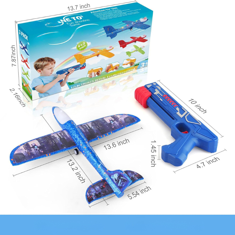 AeroWings | Vliegtuig Lanceer Speelgoed - Vliegend Speelgoed voor Buiten