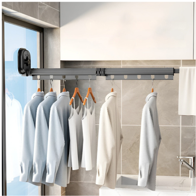 Extendry - Opvouwbare aluminium wanddroger met zuignap