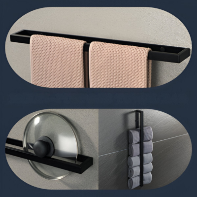 WallStash - Wandmontage Handdoekhouder van RVS