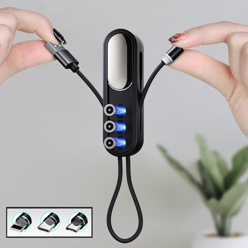 MagneCharge - Oplaadkabel 3 in 1 met magnetische aansluiting