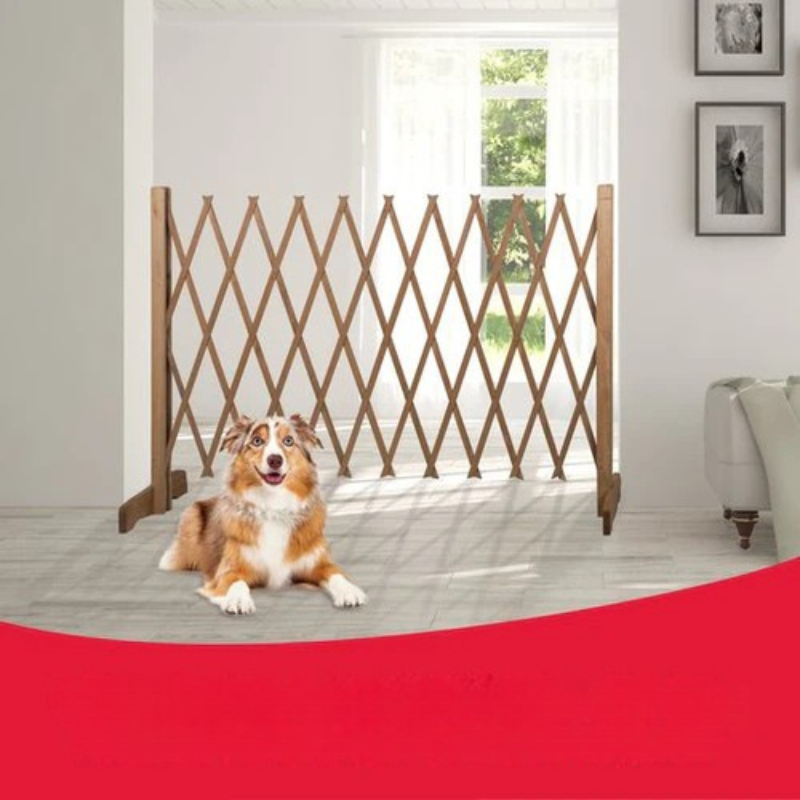 PetShield - Uitschuifbaar houten hondenhek voor binnen