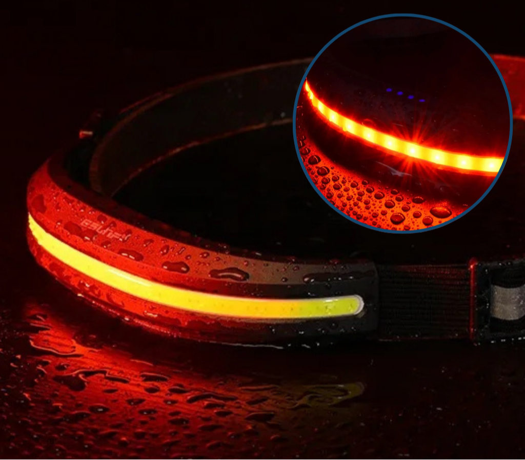 TrailBeam - Breedbeeld oplaadbare hoofdlamp met rood licht