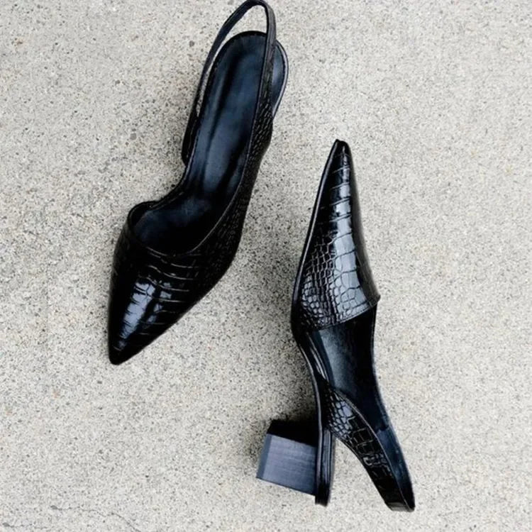 OrthoChic - Orthopedische Kroko pumps