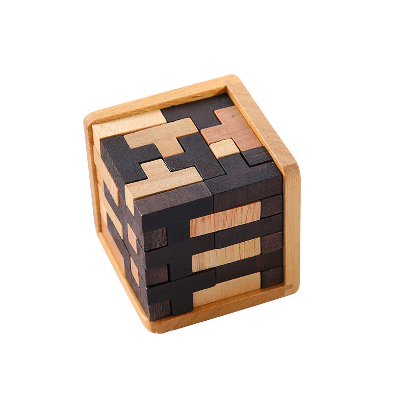 CleverCube - Brain Teaser Spellen met Houten Intelligentiespeelgoed