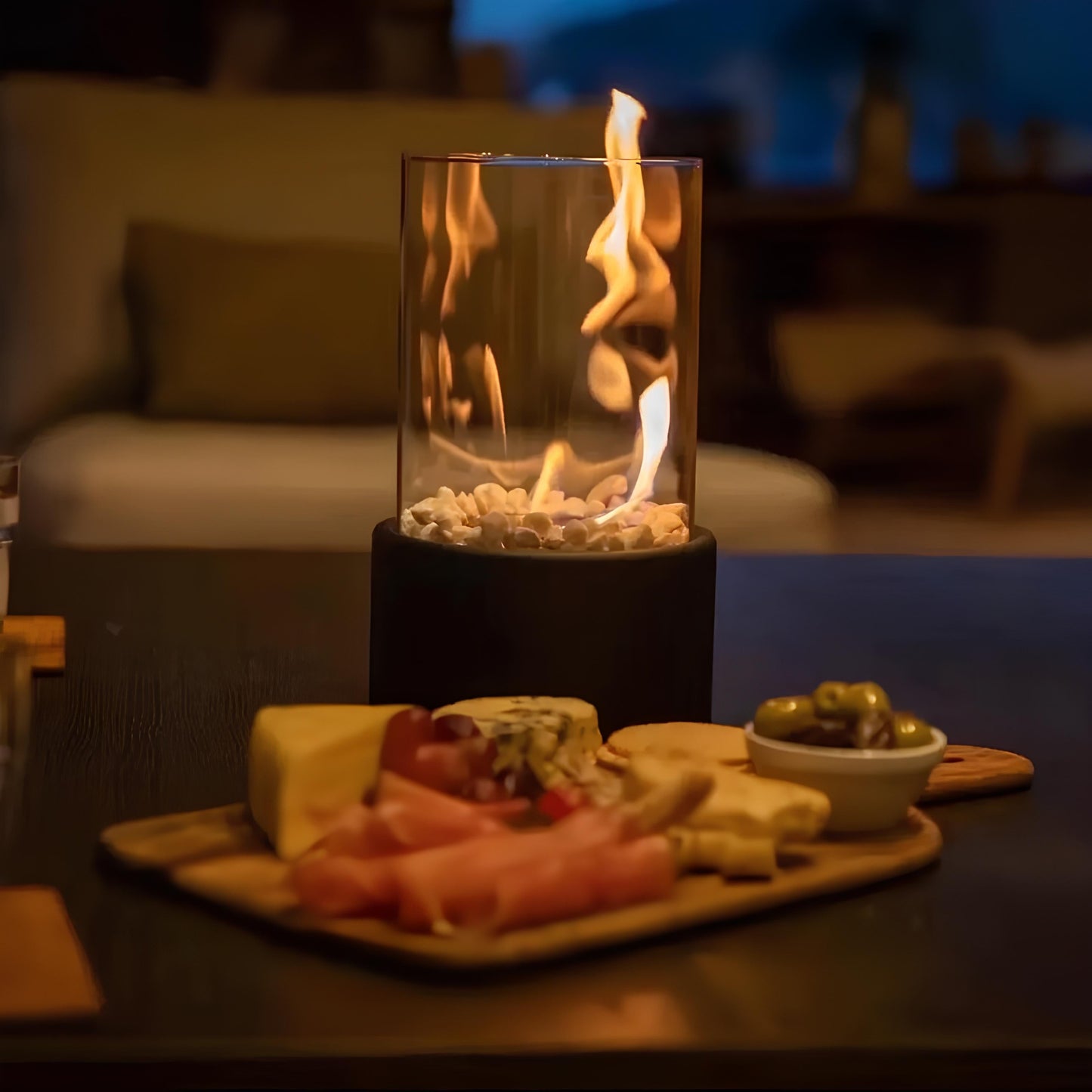 HearthFlame - Olie lamp verlichting met flikkerend olievuur