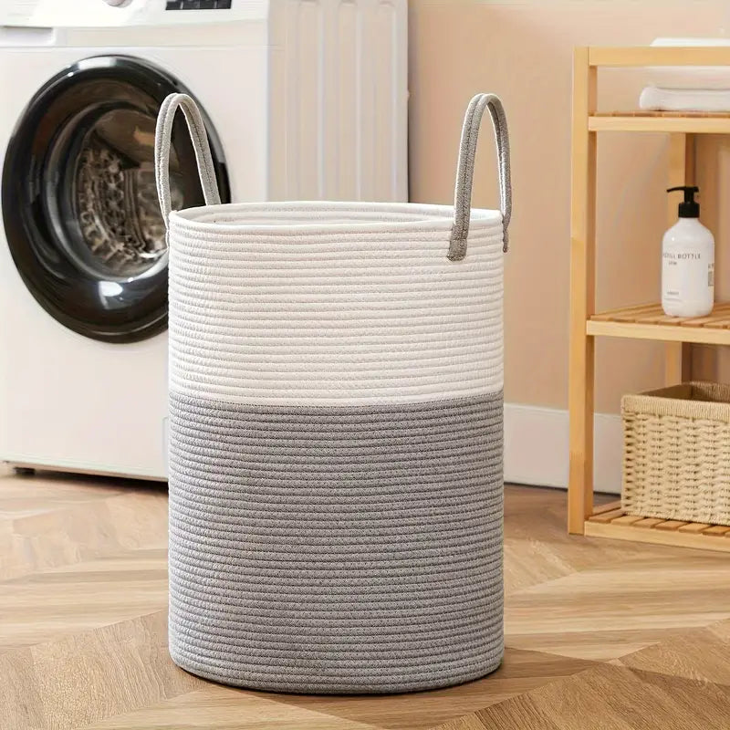 BaskiLoom - Gevlochten wasmand met groot formaat