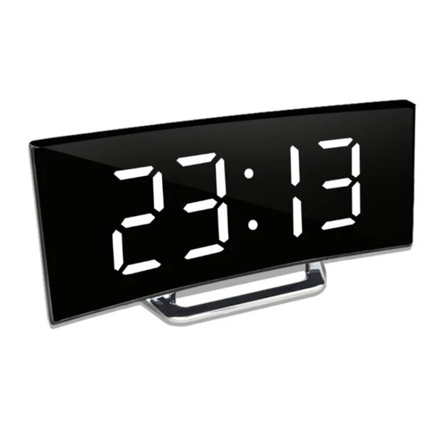 ClarityClock - Modern LED klok met gebogen display