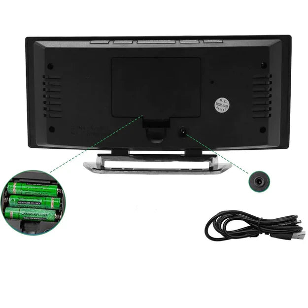 ClarityClock - Modern LED klok met gebogen display