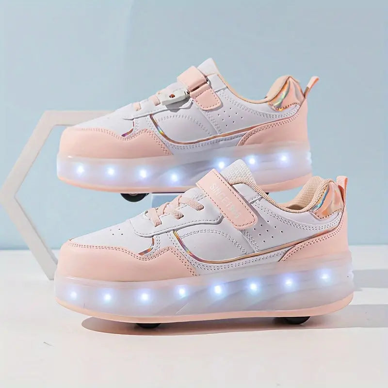 GlowRollers - Rolschaatsschoenen | Populaire sneakers met wieltjes en lichtjes
