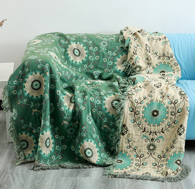 CozyNest - Scandinavische vogel deken, omkeerbaar design