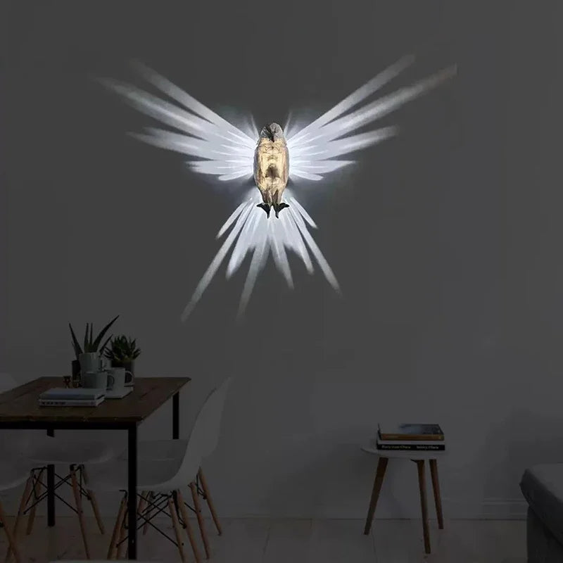 Birdlight - 3D LED-wandlamp met dierenontwerp