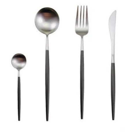 OpulentCutlery - Luxe 24-delige goud-zilver bestekset van roestvrij staal