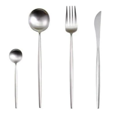 OpulentCutlery - Luxe 24-delige goud-zilver bestekset van roestvrij staal