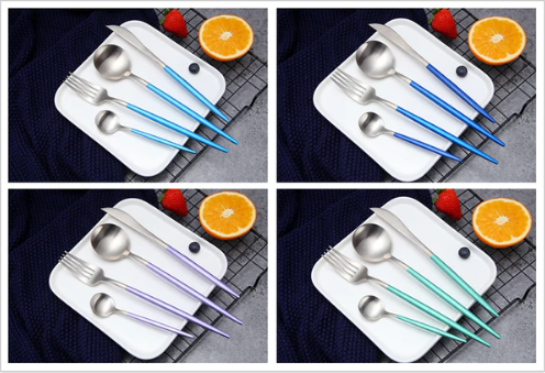 OpulentCutlery - Luxe 24-delige goud-zilver bestekset van roestvrij staal