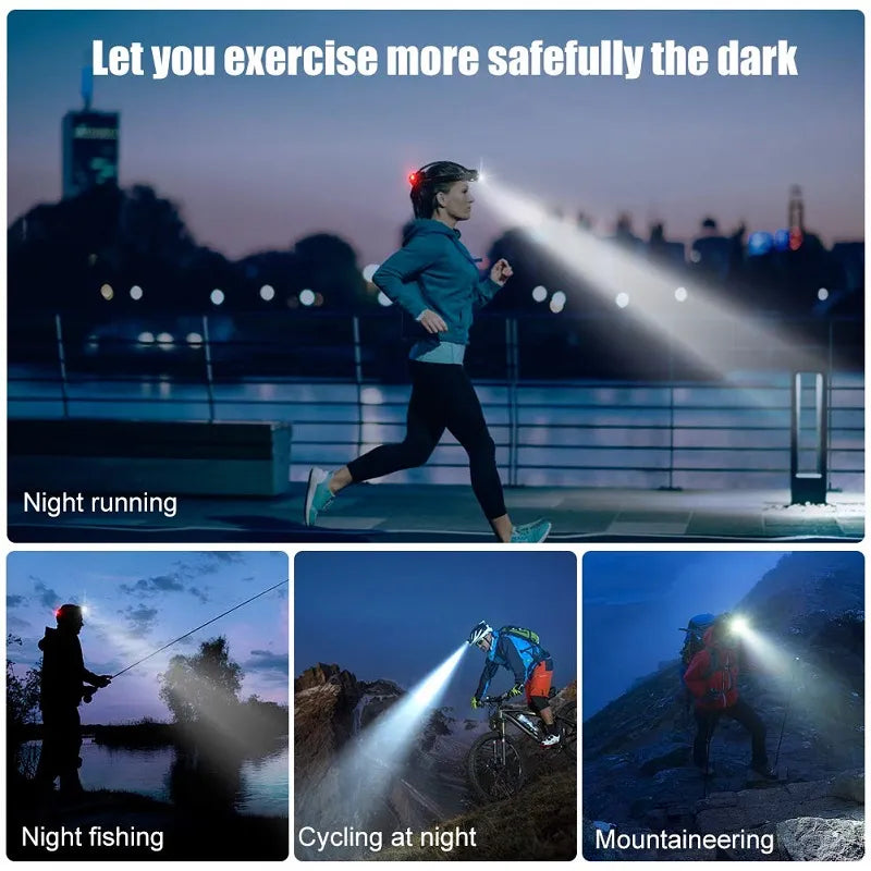 XtremeLight - Krachtige waterdichte LED-hoofdlamp met zoom & oplaadbare batterij voor buitenactiviteiten