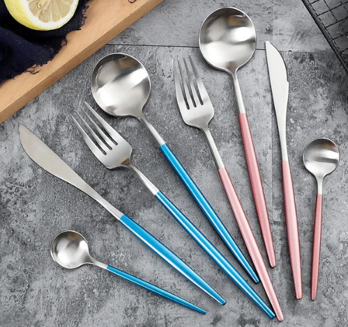 OpulentCutlery - Luxe 24-delige goud-zilver bestekset van roestvrij staal