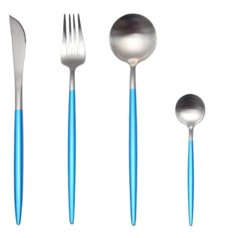 OpulentCutlery - Luxe 24-delige goud-zilver bestekset van roestvrij staal