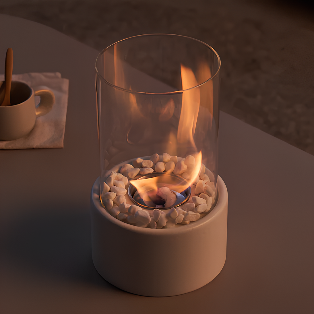 HearthFlame - Olie lamp verlichting met flikkerend olievuur