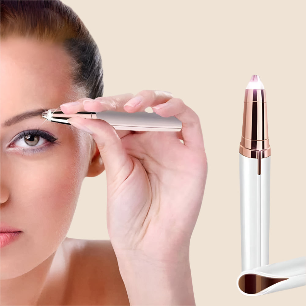 PrecisionBrow - Pijnloze precisie wenkbrauwtrimmer met LED