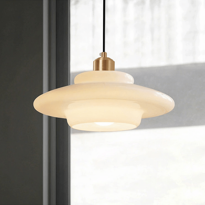 ClariLicht - Melkwitte glazen hanglamp