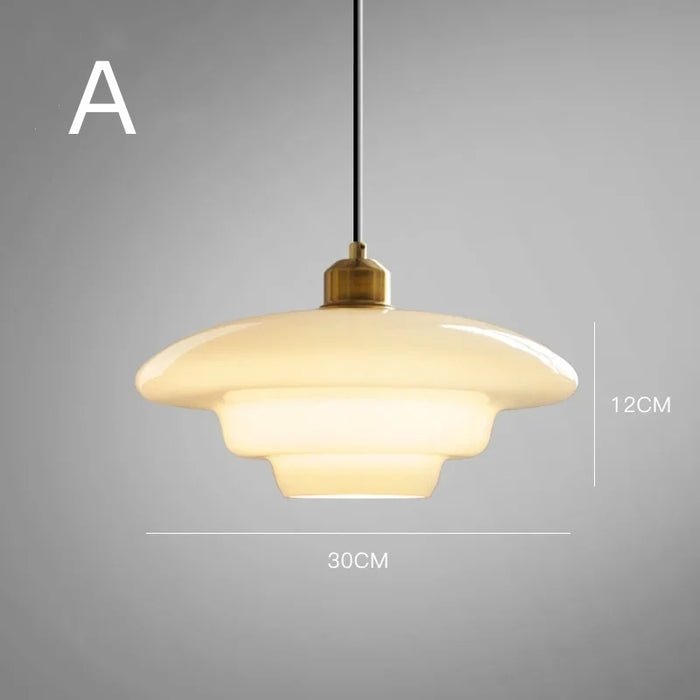 ClariLicht - Melkwitte glazen hanglamp