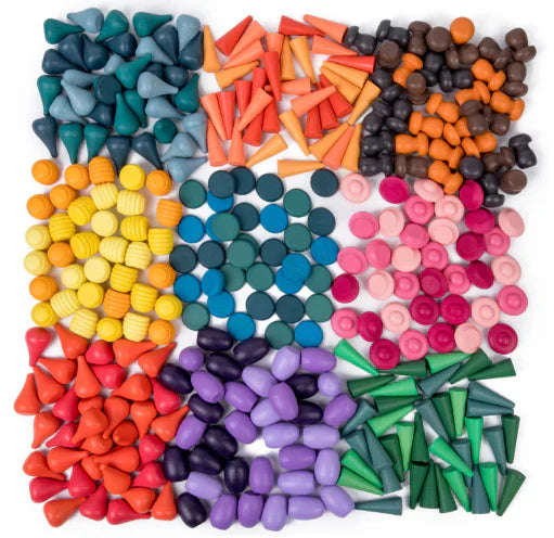 ColorCraftBlocks - Houten Wonderen - Regenboog bouwblokken